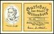 Wittenberg 1922 8 Verschied. Infla-Notgeldscheine 25 Pf. Bis 2.- Mk "Deutsche Geschichte" = Kompl.Serie ,dabei Motive Pe - Sonstige & Ohne Zuordnung