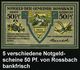 Rossbach 1921 50 Pf. Infla-Notgeldscheine: Schlacht Bei Rossbach, 5 Verschied. Motive , Alle Bankfrisch, Sehr Dekorativ! - Andere & Zonder Classificatie