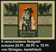 Striegau 1921 Infla-Notgeld "Friedr. Der Große, Schlacht Bei Hohenfriedeberg", 6 Verschied. Scheine ,je 2 Verschied. 25  - Autres & Non Classés