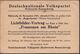 BRAUNSCHWEIG/ *1II 1921 (2.11.) PFS Ziermuster 10 Pf. Auf Einladungs-Kt. (kl. Randrißchen): Deutschnationale Volkspartei - Autres & Non Classés