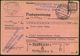 WALDENBURG (SCHLES) 1/ DB/ DEUTSCHE BANK... 1945 (30.4.) AFS 120 Pf. Rs. Auf Rosa Postanweisngs-Karte, 2x 1K-Steg: WALDE - WO2