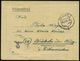 WEIMAR 1/ R 1945 (24.3.) 2K-Steg + 1K-HdN Reserve-Lazarett (abgenutzt) + Rs. Hs. Abs.: ".. Res.-Lazarett Schiller-Schule - Guerre Mondiale (Seconde)