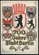 BERLINFAHRBARES POSTAMT/ C/ 700 Jahre Berlin 1937 (16.8.) SSt Auf EF 6 Pf. Hitler "Kulturspende" (Mi.648, EF + 25.- EUR) - Andere & Zonder Classificatie