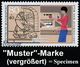 B.R.D. 1987 (Apr.) 80 + 40 Pf. Jugend = Buchbinder Mit Amtl. Handstempel  "M U S T E R" (Motiv Mittelalterl. U. Moderner - Non Classificati