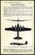 U.S.A. /  GROSSBRITANNIEN 1941 (ca.) Valentine's "Aircraft Recognition" Cards Mit Bomber Boeing "Fortress I", R.A.F.-Ver - Flugzeuge