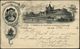 U.S.A. 1893 (18.12.) PP 1 C. Grant, Schw.: WORLD'S COLUMBIAN EXPOSITION, FISH AND FISHERIES BUILDING.. = Chr.Columbus Br - Cristoforo Colombo