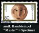 B.R.D. 1994 (Sept.) 80 Pf. "125 Jahre Museum Für Völkerkunde Leipzig" = Makonde-Maske (aus Tanzania) Mit Amtl. Handstemp - Andere & Zonder Classificatie