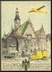 Breslau 1932 PP 6 Pf. Ebert, Oliv: SCHLEPOSTA / IV. SCHLESISCHE POSTERTZEICHEN AUSSTELLUNG, 2 Verschiedene: Oder-Fähre M - Filatelistische Tentoonstellingen