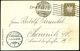 NÜRNBERG/ XVIII./ DEUTSCH./ PHILATELISTENTAG 1906 (2.9.) MaWSt + 2x 6 Kurze Wellen (Jungfernadler) Auf PP 3 Pf. Wappen,  - Briefmarkenausstellungen