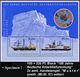 B.R.D. 2001 (Nov.) 110 Pf. + 220 Pf. "100 Jahre Deutsche Antarktisforschung", Block, Jede Marke Mit Amtl. Handstempel  " - Expediciones Antárticas