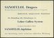 BERLIN/ *2v 1936 (17.11.) PFS 3 Pf. Auf Blauer Reklame-Kt.: SANOFELOL.. (Zahnräder, Rs. Text = Leber-Gallen-Medikament)  - Pharmacie