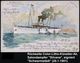HELGOLAND/ *a 1905 (29.10.) 1K + Viol. Zier-HdN: Auf Hoher See/An Bord/des/ Schnelldampfers/ SILVANA (Tilde + 2 Sterne)  - Maritime