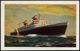 GROSSBRITANNIEN /  U.S.A. 1955 (7.9.) 1K: PAQUEBOT/POSTED AT SEA/RECEIVED/SOUTHAMPTON Auf Großbrit. 2 1/2 P. Elizabeth I - Maritiem