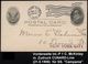 U.S.A. 1906 (21.5.) Amtl. P 1 C. McKinley + Reederei-Zuruck: THE CUNARD S.(team) S.(hip) CO., Ltd. (Frachtbestätigung) V - Maritiem