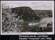 WIESBADEN-/ BIEBRICH/ D 1930 (10.7.) 1K + Viol.HdN: Gruss Vom Rhein/an Bord Des Dampfers/ FRAUENLOB Klar Auf S/w.-Foto-A - Schiffahrt