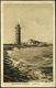 Cuxhaven 1918 (6.11.) Foto-Ak.: Leuchtturm , 1K-Segm.: NORDHOLZ/(KR. LEHE)/BAHNHOF, Sehr Späte Marine-Feldpost-Kt.! - LE - Lighthouses