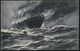 DEUTSCHES REICH 1916/17 2 Verschiedene S/w.-Propaganfa-Künstler-Ak.: Torpedierte Englische Handelsschiffe Von Willy Stoe - Maritime