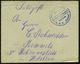 DEUTSCHES REICH 1914 (9.12.) Blauer 1K-Brücken-Briefstempel: Kaiserliche Marine/ Kommando/ S.M.S. "Elsass" (= MSP No.162 - Marittimi