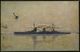 Marine-Schiffspost No.14 1916 (3.4.) 1K-BPA: KAIS. DEUTSCHE/MARINE-/SCHIFFSPOST/No.14/** = Dampfer "General", Stationssc - Maritime