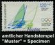 B.R.D. 1984 120 Pf. + 60 Pf. Olympische Spiele 1984 = Segel-Surfen Mit Amtl. Handstempel  "M U S T E R" , Postfr. + Amtl - Andere & Zonder Classificatie