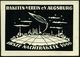 (13b) AUGSBURG 2/ 3.REICHENBERGER BUNDESTREFFEN 1960 (21.8.) SSt + Gez. Raketen-Vignette: RAKETEN-VEREIN E.V. AUGSBURG / - Andere & Zonder Classificatie