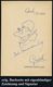 SCHWEIZ 1950 (ca.) Programm-Deckblatt Grock Mit Orig.-Zeichnung (Karrikatur) U. Signatur "Grock" (= Adrian Wettlach, 188 - Circo