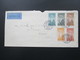 Dänemark 1934 Flugpost Luftpost Nr. 217-221 Satzbrief Air Mail Nach Holland Die Neue Linie Segelfahrten Seejacht Gud-win - Storia Postale