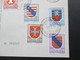 Luxemburg 1958 Kantonalwappen III FDC Caritas 1958 Diekirch FDC No 003327 - Briefe U. Dokumente