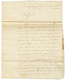 LUXEMBOURG : 1794 ARMEE DE LA MOSELLE Sur Lettre Avec Texte Daté "BERTRANGE" Pour FONTENAY LE PEUPLE. RARE. Superbe. - Legerstempels (voor 1900)