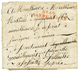 SECONDE GRANDE ARMEE : 1813 Trés Rare Cachet N°49 GRANDE ARMEE Rouge Sur Lettre Avec Texte "FRANKFORT 6 Aout 1813" Pour  - Armeestempel (vor 1900)