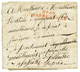 SECONDE GRANDE ARMEE : 1813 Trés Rare Cachet N°49 GRANDE ARMEE Rouge Sur Lettre Avec Texte "FRANKFORT 6 Aout 1813" Pour  - Legerstempels (voor 1900)