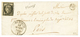 1849 20c(n°3) Obl. GRILLE + Cursive 9 PLANCY + T.14 MERY-S-SEINE Sur Lettre. Signé CALVES. TTB. - 1849-1850 Cérès