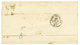"3F Pour Le MEXIQUE " : 1852 Bande De 3 Du 1F(n°6) Avec Défaut Sur Lettre De PARIS Pour MEXICO. Signé CALVES. TB. - 1849-1850 Cérès