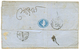 1858 80c CARMIN (n°17) TB Margé Obl. Sur Lettre Du HAVRE Pour CALCUTTA (INDES). TTB. - 1853-1860 Napoleon III