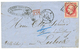 "80c Pour LUBECK" : 1859 80c(n°17) TTB Margé Sur Lettre De PARIS Pour LUBECK. Destination RARE. Superbe. - 1853-1860 Napoleone III