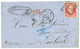 "80c Pour LUBECK" : 1859 80c(n°17) TTB Margé Sur Lettre De PARIS Pour LUBECK. Destination RARE. Superbe. - 1853-1860 Napoleon III