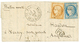 "BALLON-MONTE Pour JERSEY" : 1870 10c(n°36) + 20c (n°37) Obl. Etoile 3 + PARIS 1 Dec 70 Sur Lettre Avec Texte Pour JERSE - Oorlog 1870