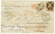 1874 USA 10c + FRANCE 30c CERES Obl. ETOILE Sur Magnifique Enveloppe ILLUSTREE De NEW YORK Pour PARIS Réexpédiée à BRUXE - 1871-1875 Cérès
