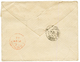 "Affrt PRE-UPU Pour ST HELENE " : 1882 SAGE 5c + 20c + 1F(pd) Obl. ARGENT CHER Sur Enveloppe Avec Texte Pour L' ILE De S - Autres & Non Classés