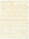 1746 "DE LA FLOTTE" Manuscrit Sur Lettre Avec Texte (3 Pages) De La MARTINIQUE Pour "BOURDEAU" (BORDEAUX). Superbe. - Correo Marítimo