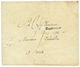 Cachet SAUJON + Petit Cachet GUADELOUPE (type Très Rare) Sur Enveloppe Sans Texte Pour METZ. Verso, Taxe 20 Rouge. Entré - Poste Maritime