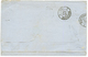 1857 10c(n°13) + 40c(n°16) Obl. Cachet Du Paquebot CARMEL Sur Lettre De CONSTANTINOPLE Pour MARTSEILLE. Annulation RARE  - Poste Maritime