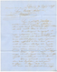 "JOURDAIN + Cachet SALONIQUE TURQUIE" : 1857 SALONIQUE TURQUIE + Taxe 10 + JOURDAIN 28 Juin 57 (verso) Sur Lettre Avec T - Maritieme Post