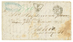 1868 Trés Rare Marque D' échange F/19 + BUENOS-AYRES PAQ FR K N°1 + Taxe "380" Sur Lettre(pd) De BUENOS-AIRES Pour BAHIA - Maritieme Post