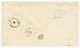 CHILI - LIGNE F : 1873 80c (n°32)x2 Pd Obl. ANCRE + Cachet Trés Rare VALPARAISO PAQ. FR F N°2 Sur Enveloppe (Double Port - Maritieme Post