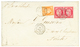 1876 Paire 80c CERES + 40c SIEGE Obl. LE CAP HAITIEN PAQ FR D N°3 Sur Lettre Pour La FRANCE. RARE. TTB. - Maritieme Post