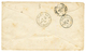 1880 ENTIER POSTAL LEVANT Bureau AUTRICHIEN 10 Soldi + FRANCE 25c SAGE Obl. CONSTANTINOPLE TURQUIE Pour FRANKFURT. TTB. - Andere & Zonder Classificatie