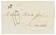 1854 Cursive JAFFA + Taxe 10 Sur Lettre Avec Texte Pour La FRANCE. Verso, ALEXANDRIE. RARE Et Superbe. - Other & Unclassified