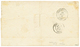 RHODES : 1866 10c(n°21)x4 Obl. GC 5094 + RHODES TURQUIE Sur Lettre Pour CONSTANTINOPLE. Léger Pli Sur 1 Timbre. Combinai - Altri & Non Classificati