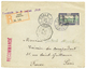 CAMEROUN : 1916 35c Obl. DUALA + Rare Cachet Linéaire "YOUNDE Le 8 Juillet 1916" Sur Enveloppe RECOMMANDEE Pour La FRANC - Sonstige & Ohne Zuordnung